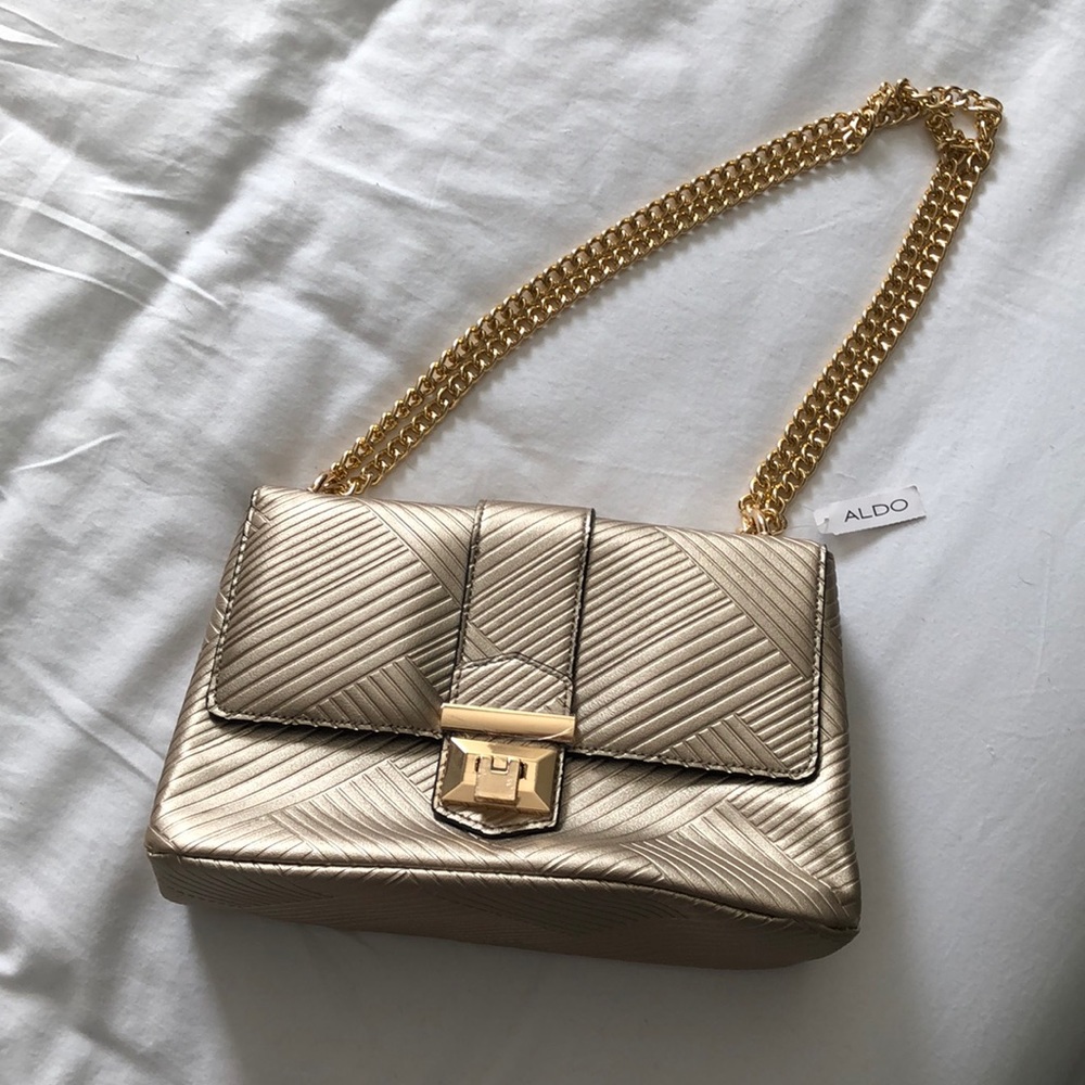Gold brand new Aldo purse